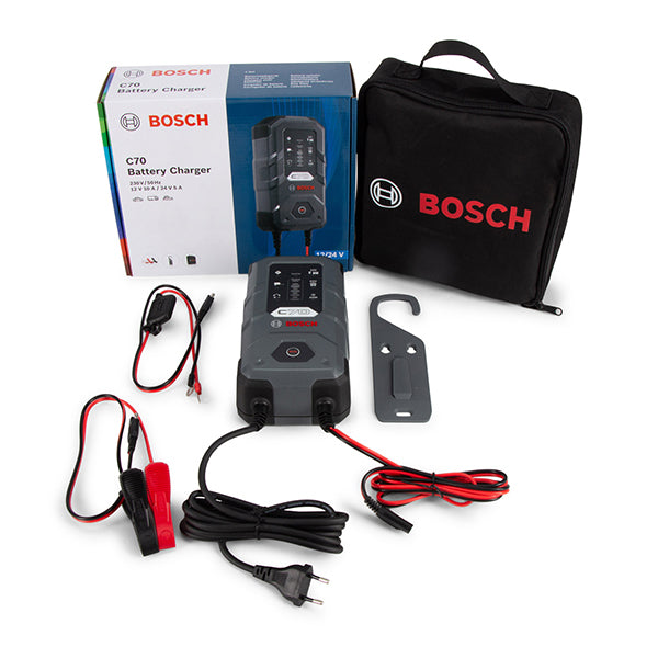 Φορτιστής Μπαταρίας Αυτοκινήτου BOSCH C70 12V-24V