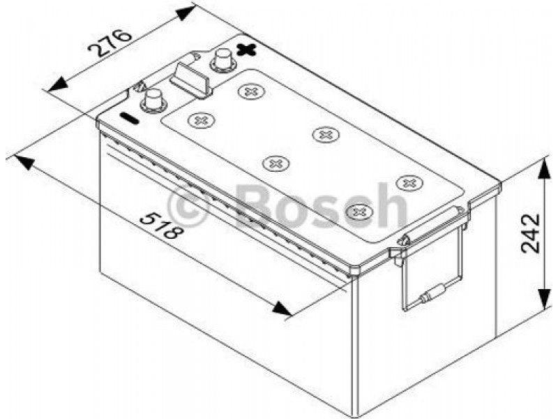 Μπαταρία BOSCH L5080 230AH 1150A (EN)