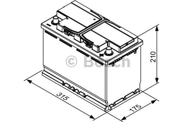 Μπαταρία BOSCH T3032 100AH 720A (EN)