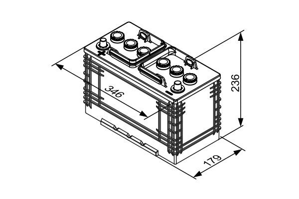 Μπαταρία BOSCH T3037 110AH 680A (EN)