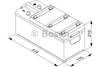 Μπαταρία BOSCH T3038 110AH 760A (EN)