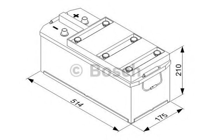 Μπαταρία BOSCH T3045 135AH 1000A (EN)