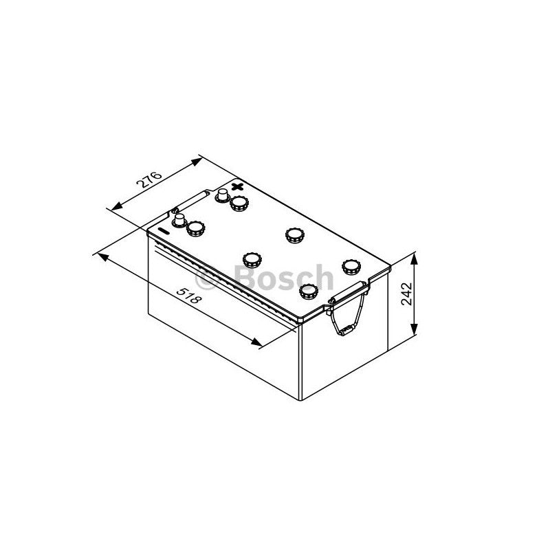 Μπαταρία BOSCH T3080 200AH 1050A (EN)