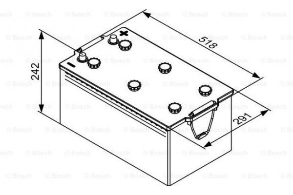 Μπαταρία BOSCH T3081 220AH 1450A (EN)