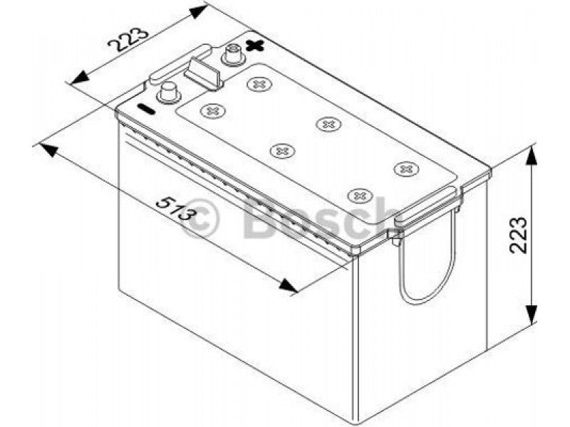 Μπαταρία BOSCH T5077 180AH 1000A (EN)
